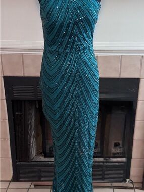 NEW Love & Lemonade Green Sequined Party Dress